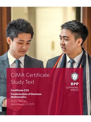 cover image of CIMA Fundamentals of Business Mathematics